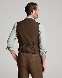 Linen Herringbone Vest