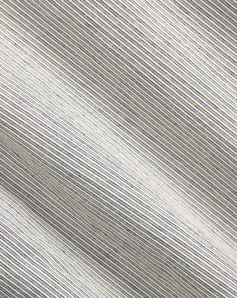 Slim Fit Striped Cotton Suit Trouser