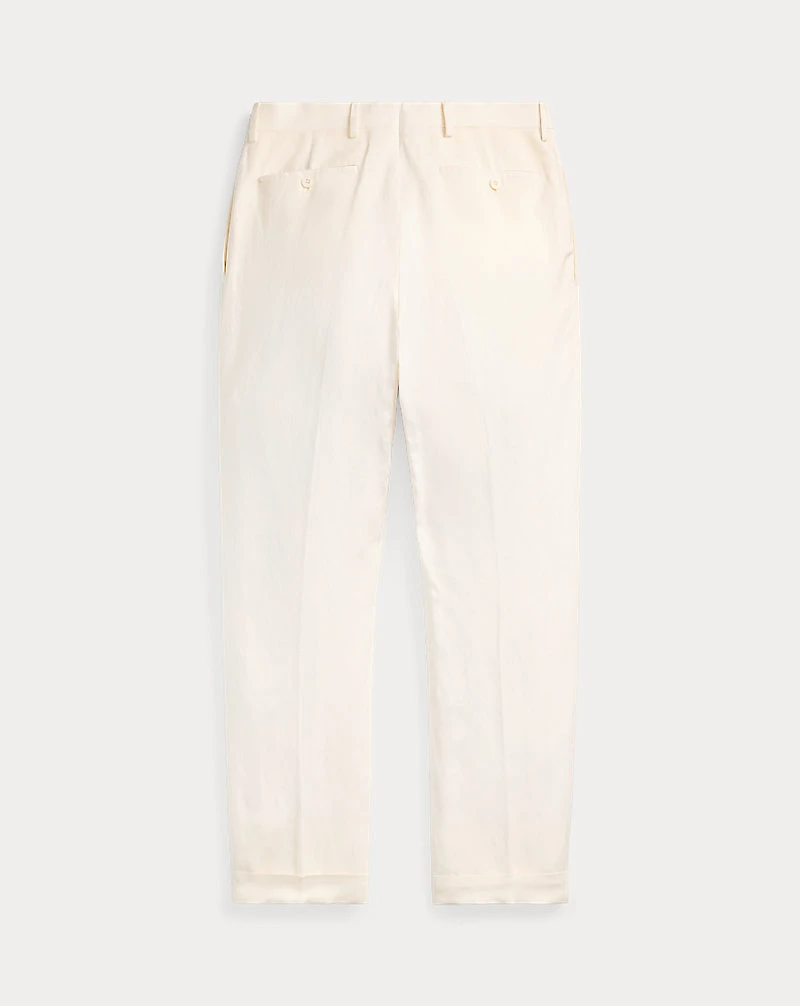 Slim Fit Silk-Linen Suit Trouser