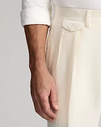 Slim Fit Silk-Linen Suit Trouser