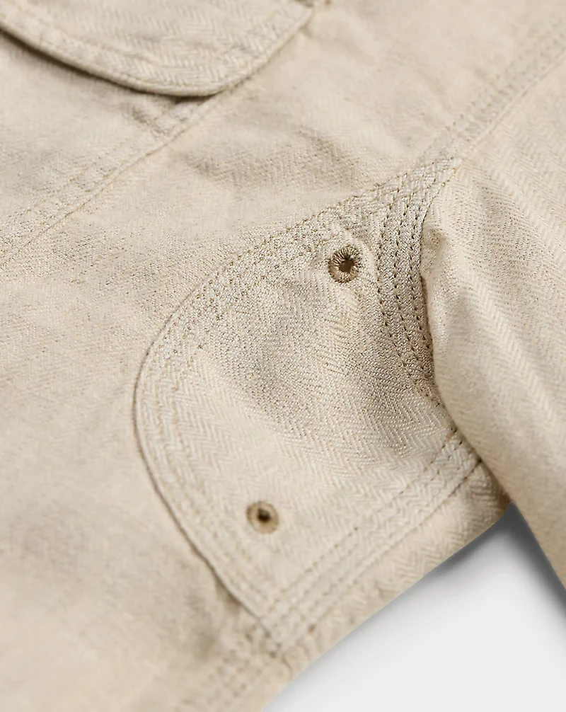 Linen Herringbone Twill Workshirt