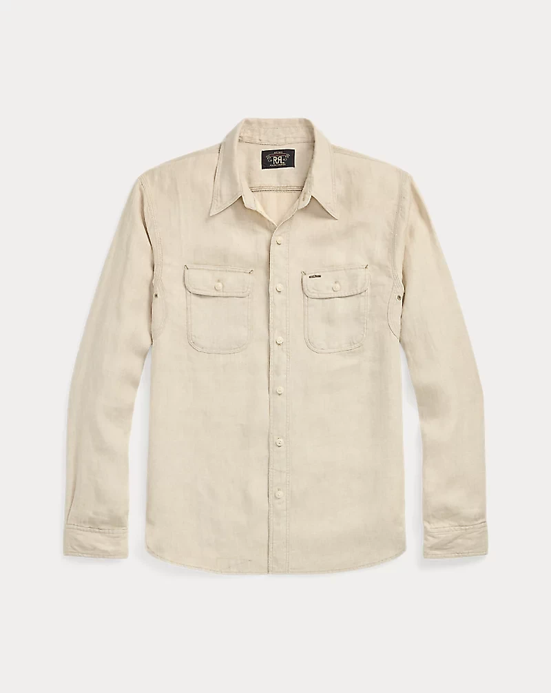 Linen Herringbone Twill Workshirt