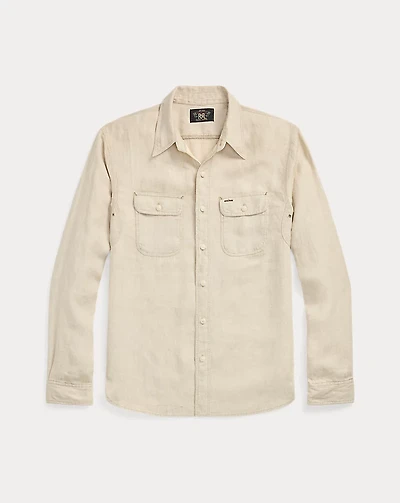 Linen Herringbone Twill Workshirt