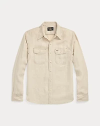 Linen Herringbone Twill Workshirt