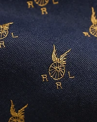 Handmade Logo-Motif Wool-Silk Tie