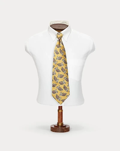 Handmade Print Silk Jacquard Tie