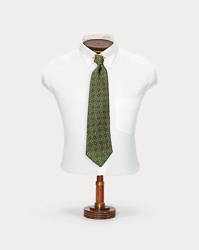 Handmade Print Wool Challis Tie
