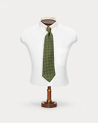 Handmade Print Wool Challis Tie