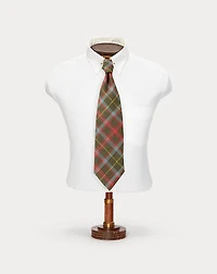 Handmade Plaid Wool Tie