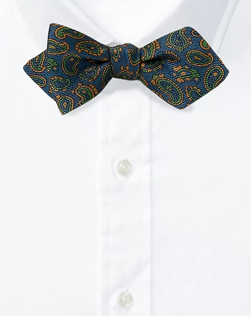 Paisley Silk Twill Bow Tie