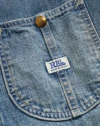 Corduroy-Collar Indigo Denim Jacket