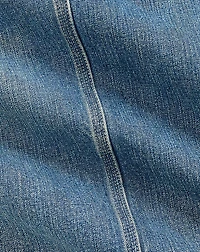 Corduroy-Collar Indigo Denim Jacket