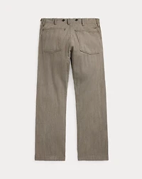 Distressed Herringbone Twill Field Pant