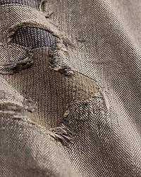 Distressed Herringbone Twill Field Pant