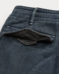 Indigo Double-Faced Twill Cargo Pant