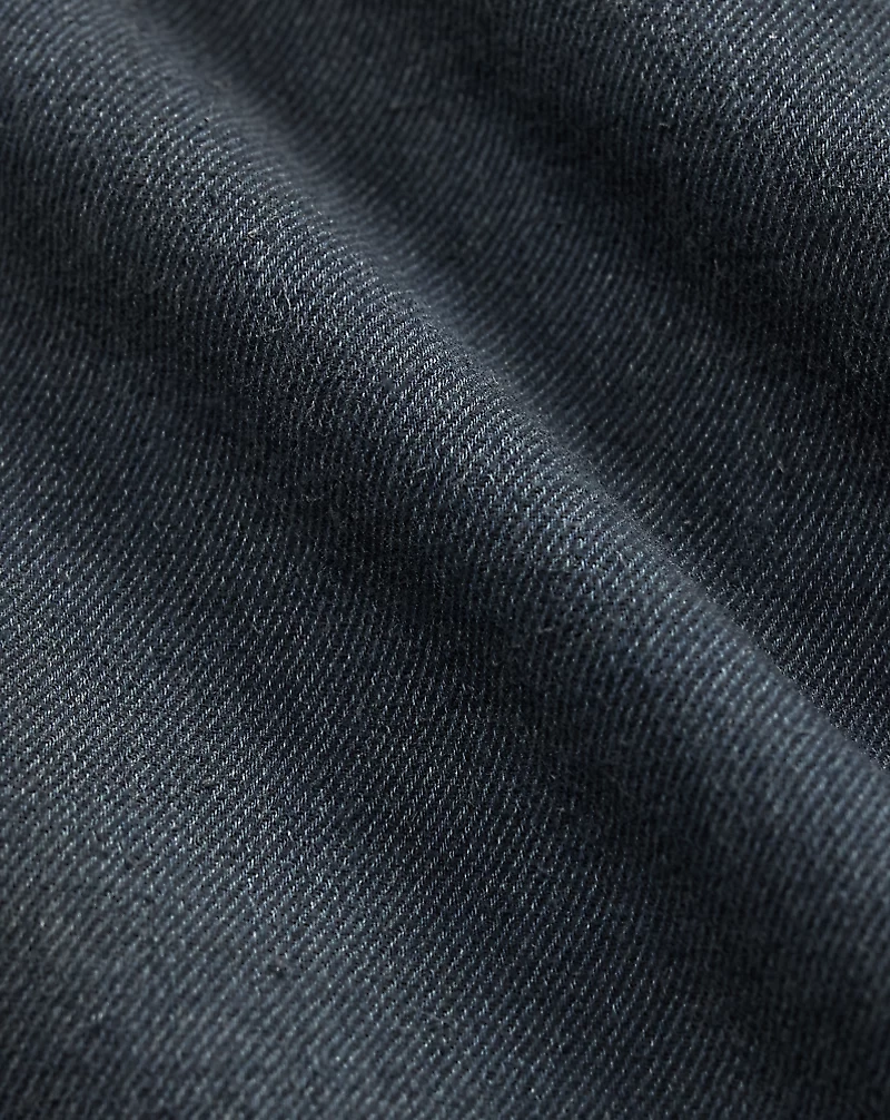 Indigo Double-Faced Twill Cargo Pant