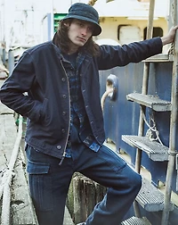 Indigo Double-Faced Twill Cargo Pant