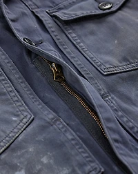 Distressed Reverse-Sateen Coverall