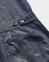 Distressed Reverse-Sateen Coverall