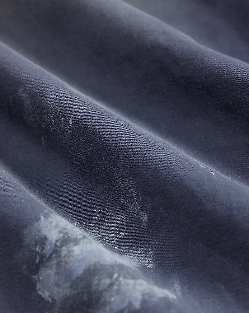 Distressed Reverse-Sateen Coverall