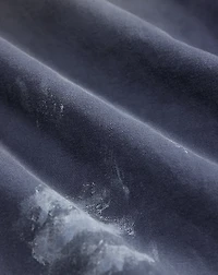 Distressed Reverse-Sateen Coverall