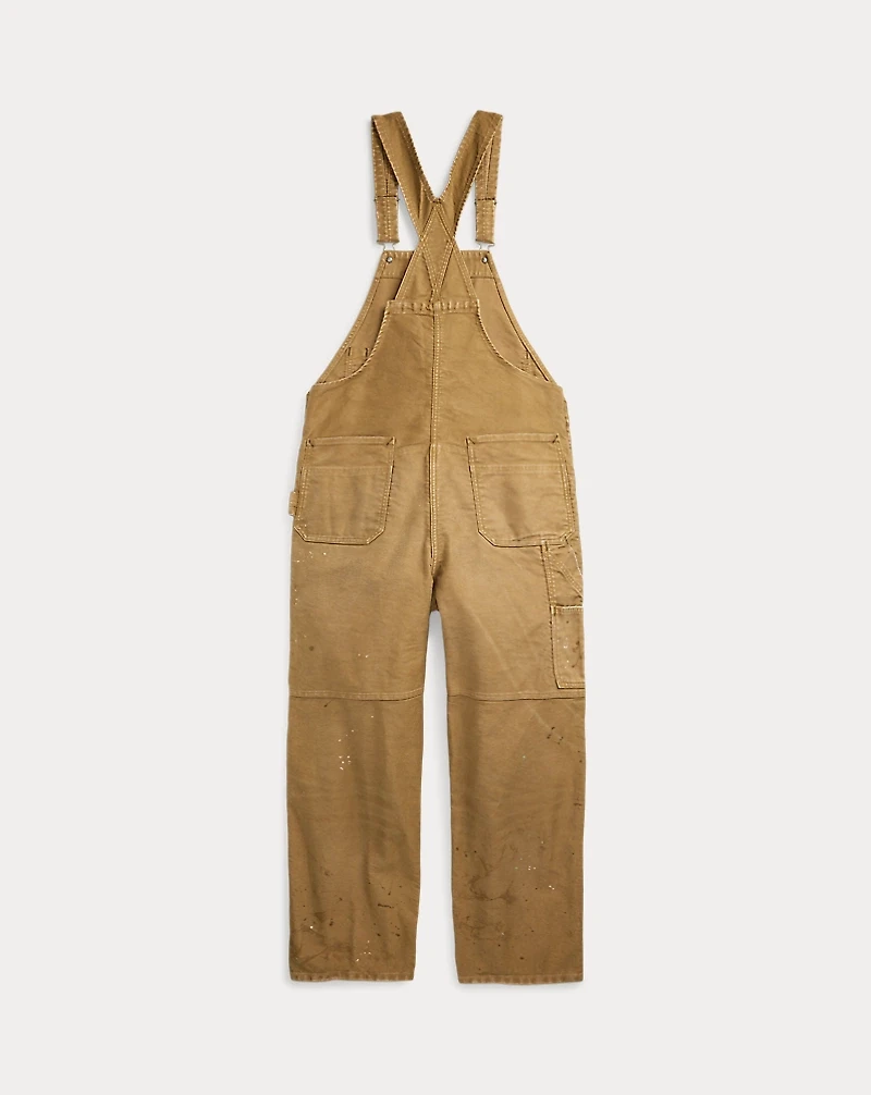 Paint-Splattered Cotton Moleskin Overall