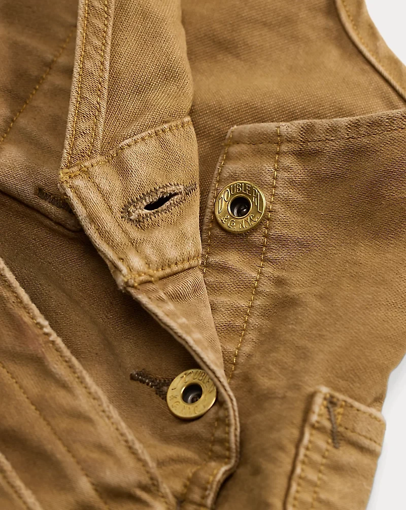 Paint-Splattered Cotton Moleskin Overall