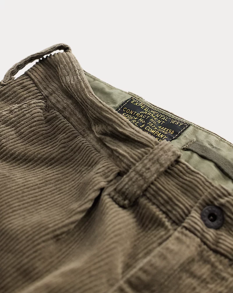 Pleated Corduroy Pant