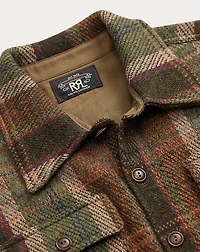 Plaid Wool-Cashmere Workshirt Sweater