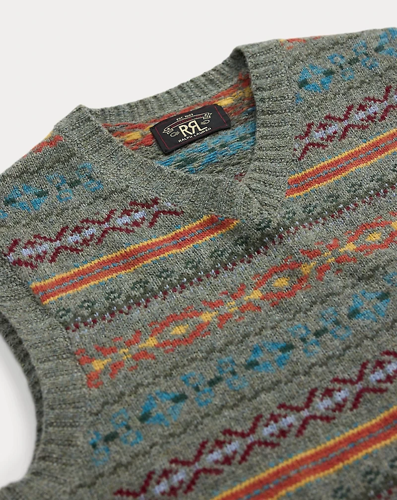 Fair Isle Wool-Blend Sweater Vest