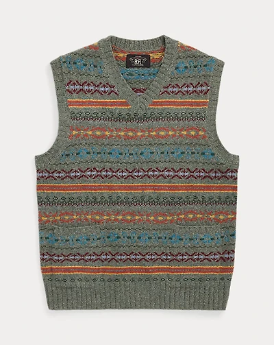 Fair Isle Wool-Blend Sweater Vest