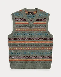 Fair Isle Wool-Blend Sweater Vest