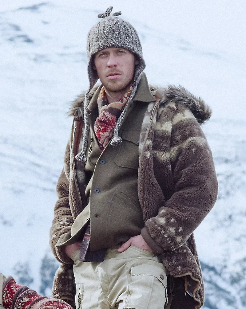 Aran-Knit Earflap Cap