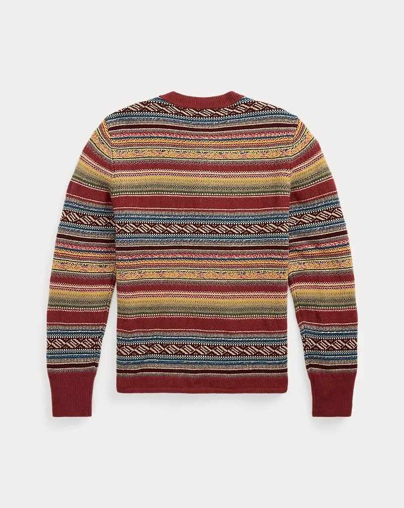 Wool-Blend Henley Sweater