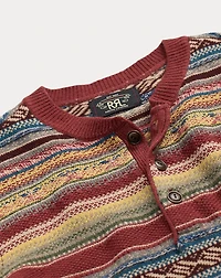 Wool-Blend Henley Sweater