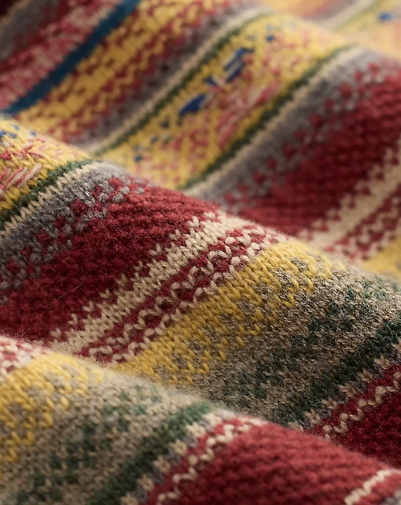 Wool-Blend Henley Sweater