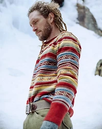 Wool-Blend Henley Sweater