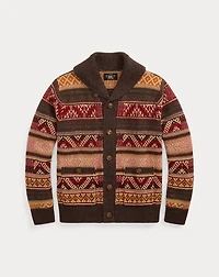 Wool-Blend Shawl-Collar Cardigan