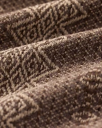 Jacquard-Knit Wool Workshirt Sweater