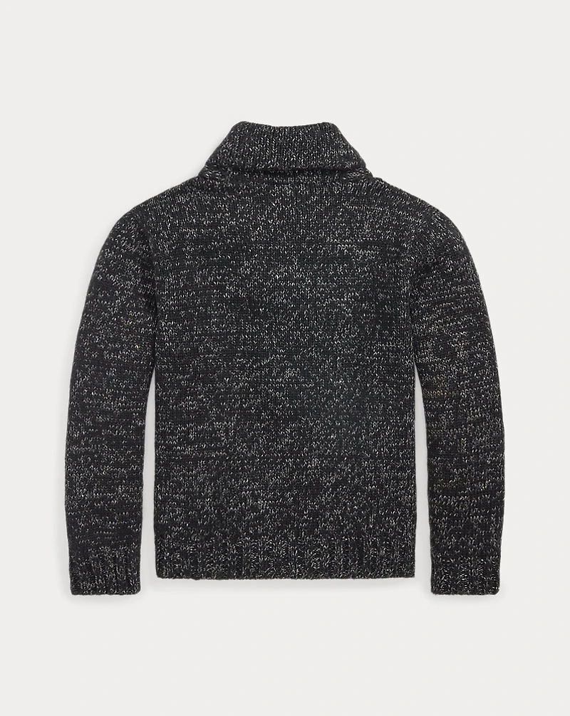 Hand-Embroidered Wool-Linen Sweater