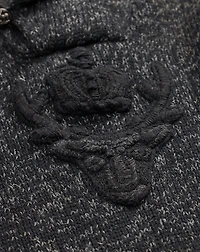 Hand-Embroidered Wool-Linen Sweater