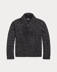 Hand-Embroidered Wool-Linen Sweater