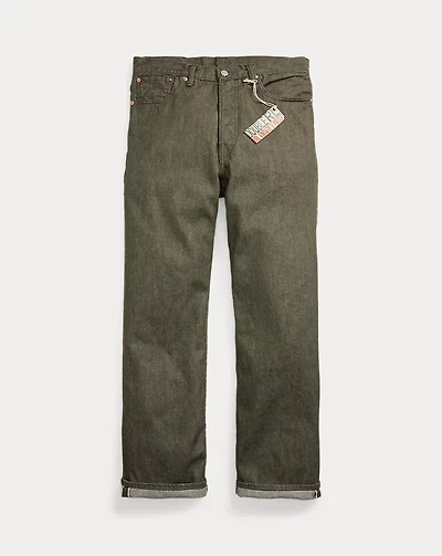 Vintage 5-Pocket Olive Selvedge Jean
