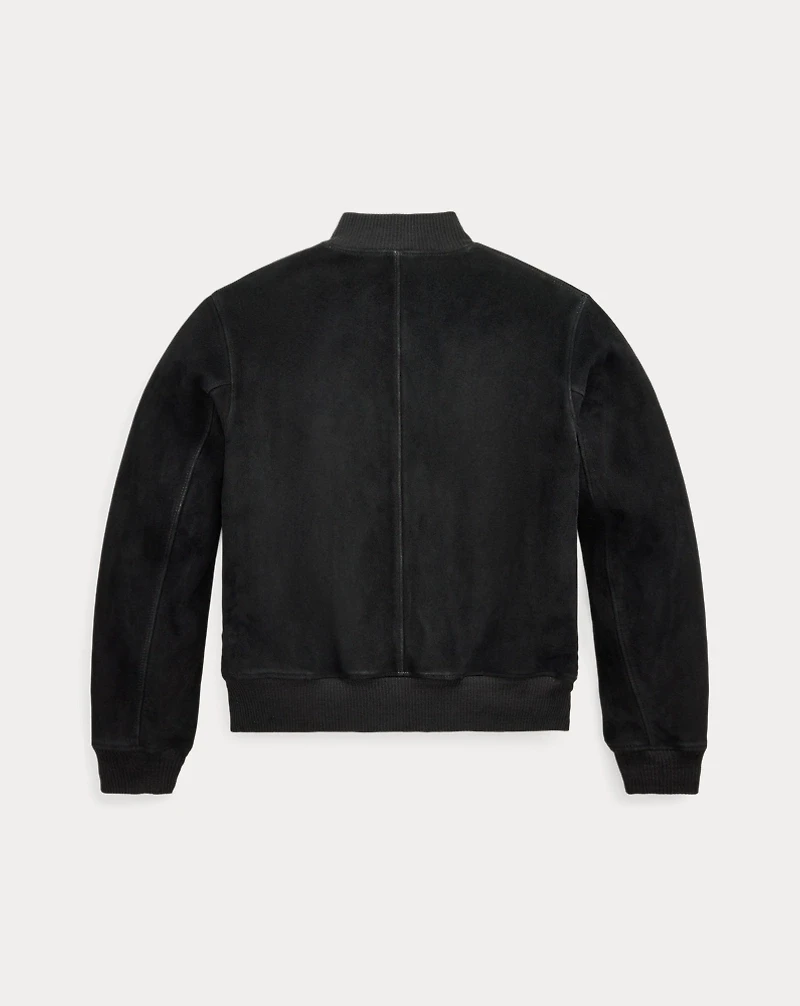 Suede Bomber Jacket