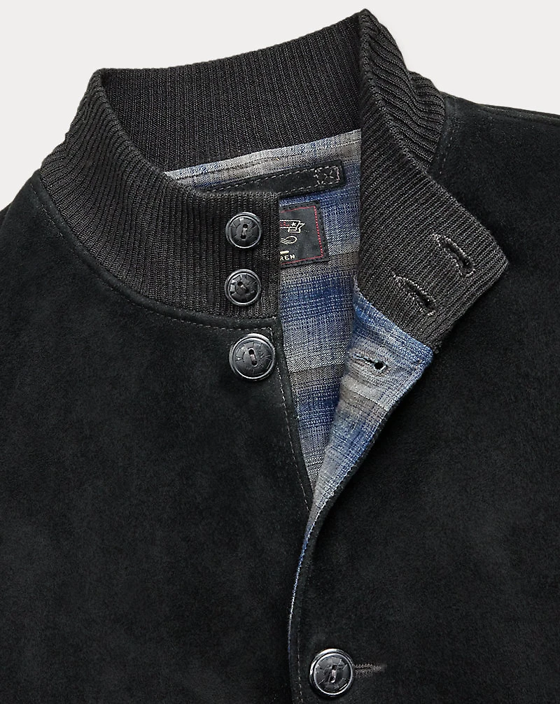 Suede Bomber Jacket