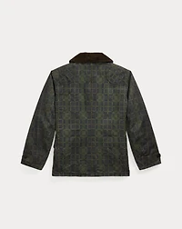 Check-Print Oilcloth Jacket