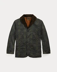Check-Print Oilcloth Jacket