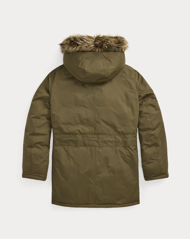 Faux-Fur-Trim Parka