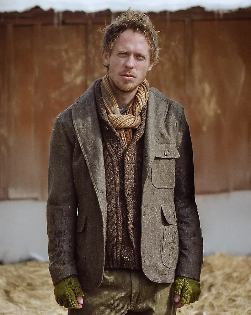 Unconstructed Wool-Blend Sport Coat