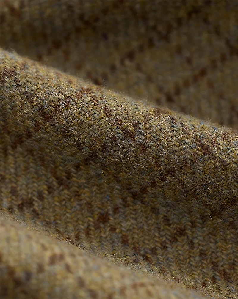 Checked Wool Tweed Officer’s Pant
